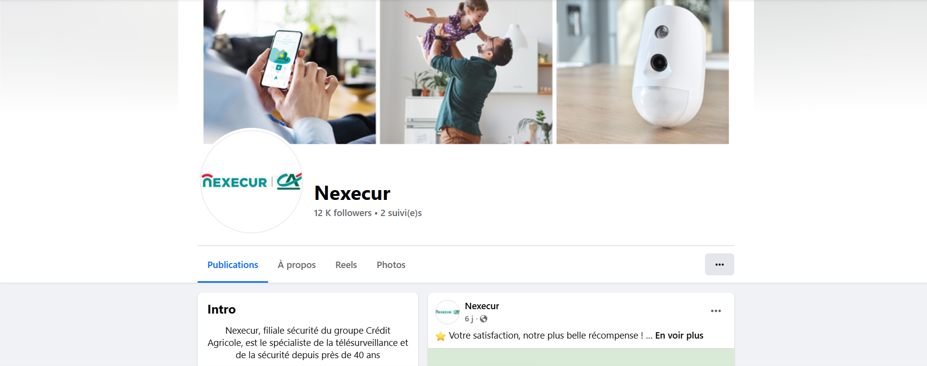 Page Facebook Nexecur 